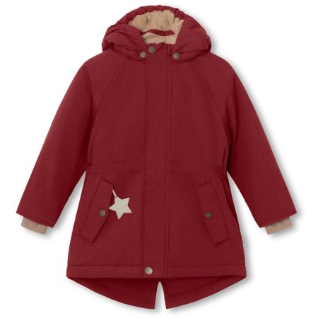 Mini A ture Red merlot Vikania Fleece Vinterjakke - Str. 6 år/116